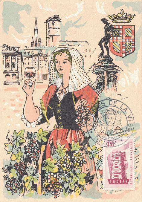 Fêtes des Vignes 1956 à Dijon