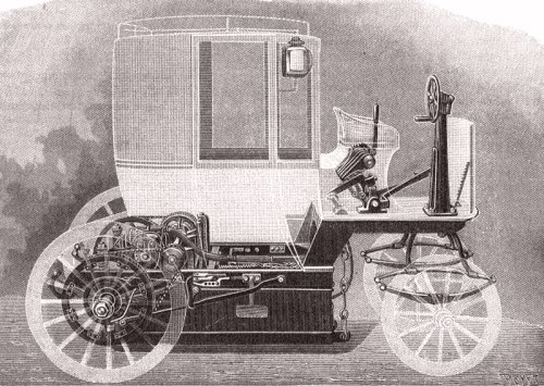 Fiacre électrique parisien de la Compagnie Générale des Voitures