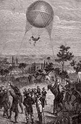Le ballon de Coutelle à la bataille de Fleurus