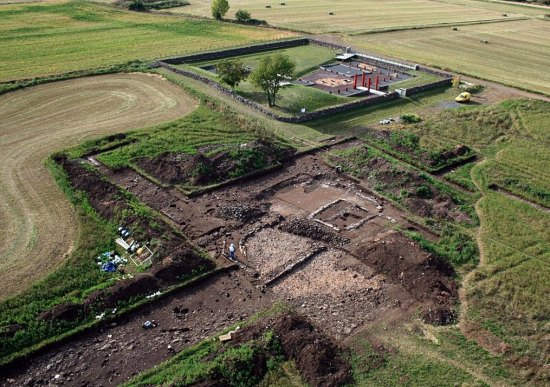 Chantier de fouilles sur le plateau de Corent (Puy-de-Dôme)