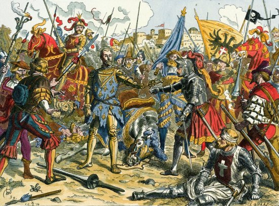 François Ier est fait prisonnier lors de la bataille de Pavie