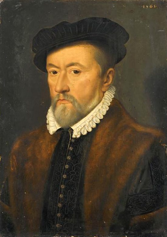 Gaspard de Coligny en 1565. Peinture de Marc Duval