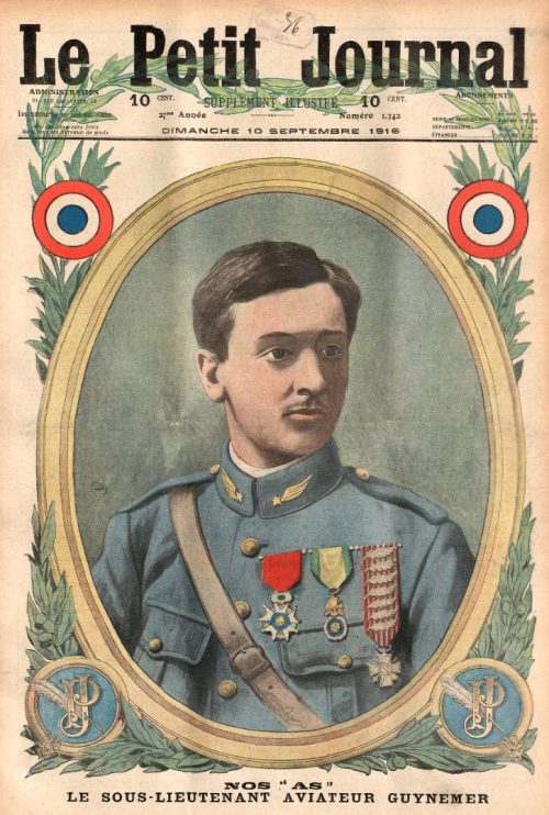 Portrait de Georges Guynemer publié dans le Supplément illustré du Petit Journal du 10 septembre 1916
