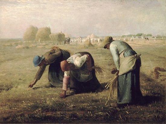 Des glaneuses. Peinture de Jean-François Millet (1857)