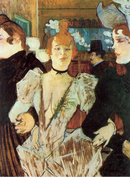 La Goulue arrivant au Moulin Rouge (1892), par Henri de Toulouse-Lautrec