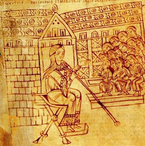 La Grammaire et son amphithéâtre d'élèves (Xe siècle)
