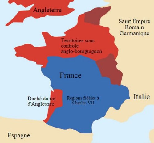 La France sous occupation anglaise entre 1420 et 1435