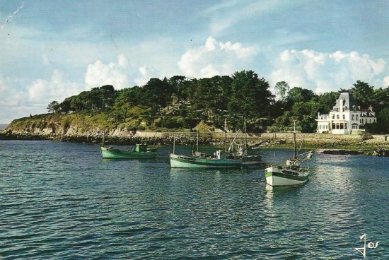 Ile Tristan, située dans la baie de Douarnenez (Finistère, Bretagne)
