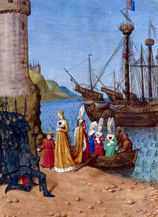 Retour d'Isabelle de France en Angleterre avec son fils Edouard III
