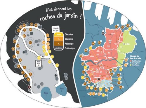 Plan du Jardin de roches de Beautour