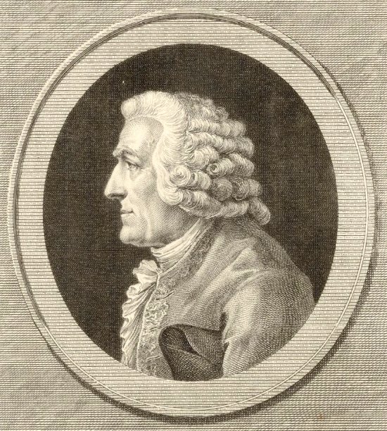 Jean-Baptiste Bourguignon d'Anville, par Benjamin Duvivier. Gravure du XVIIIe siècle