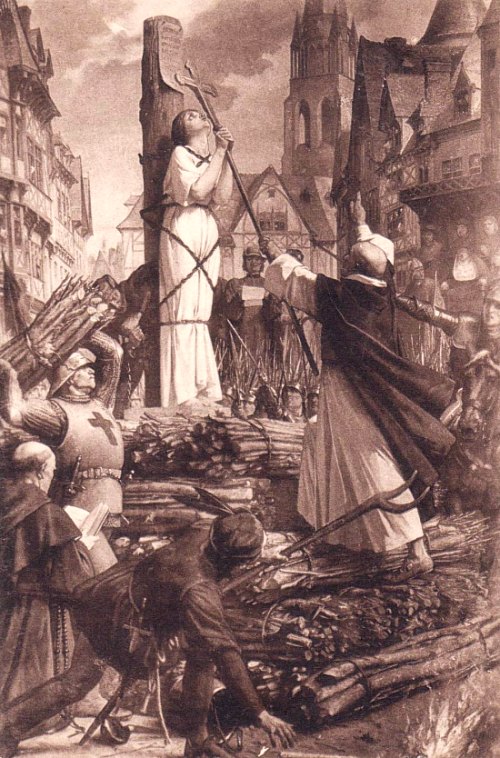 Jeanne d'Arc sur le bûcher