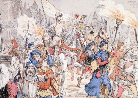 Entrée de Jeanne d'Arc dans Orléans le 29 avril 1429 à huit heures du soir. (29 avril 1429)