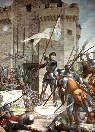 Jeanne d'Arc au siège d'Orléans. Peinture de Jules Eugène Lenepveu