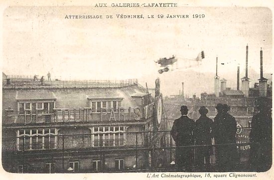 Atterrissage de Jules Védrines le 19 janvier 1919