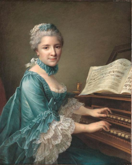 Justine Favart. Peinture de François-Hubert Drouais (1757)