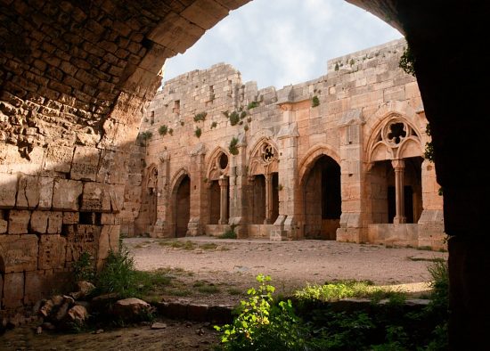 Cour intÃ©rieure du Krak des Chevaliers