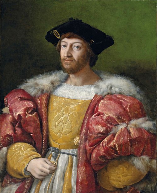 Laurent II de Médicis (1492-1519), père de Catherine de Médicis. Peinture de Raphaël (1516)