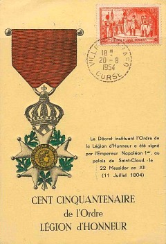 Cent cinquantenaire de la Légion d'honneur en 1954