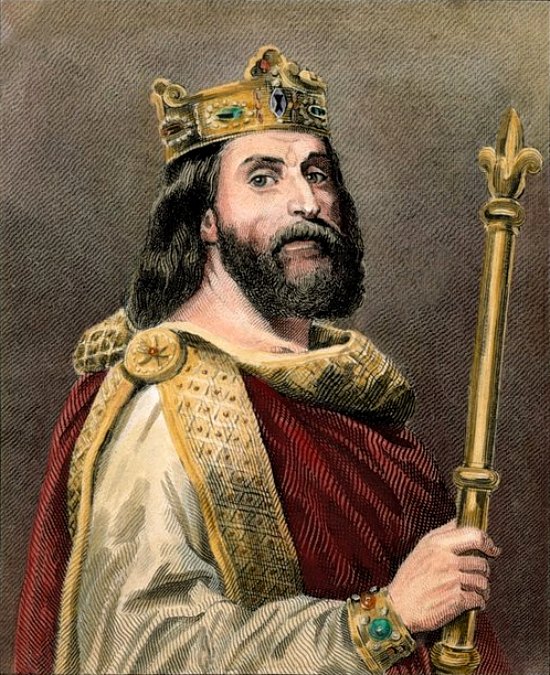 Louis II le Bègue. Gravure de Charles-Amédée Colin (1845), d'après la peinture de Louis-Félix Amiel et publiée dans Galeries historiques de Versailles publiéess par l'ordre du roi de Charles Gavard Louis II le Bègue. Gravure de Charles-Amédée Colin (1845), d'après la peinture de Louis-Félix Amiel et publiée dans Galeries historiques de Versailles publiéess par l'ordre du roi de Charles Gavard