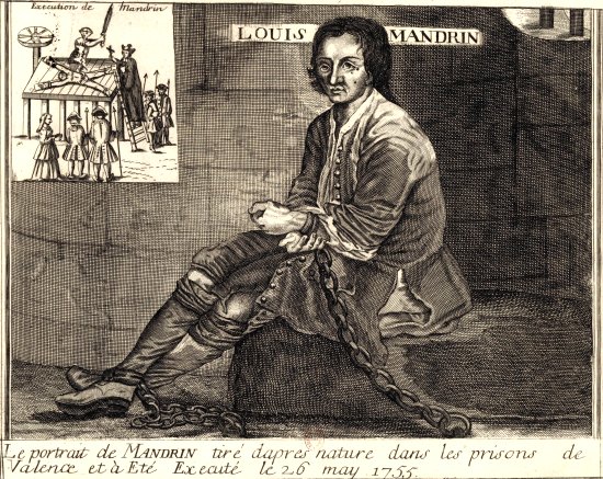 Louis Mandrin dans les prisons de Valence, et son exécution le 26 mai 1755