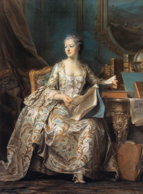 La marquise de Pompadour, par Maurice Quentin de La Tour (vers 1755)