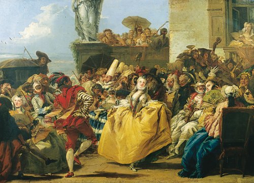 Le Menuet. Peinture de Giandomenico Tiepolo