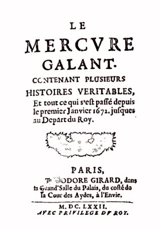 Le Mercure galant en 1672
