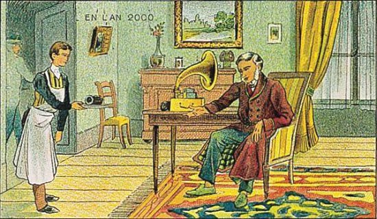Vision de l'envoi d'une missive phonographique (1910)