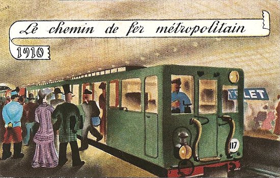 Le Métropolitain de Paris en 1910