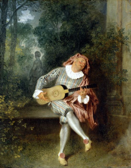 Mezzetin. Peinture de Jean-Antoine Watteau (1717-1719)