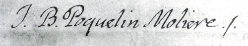 Signature de Molière