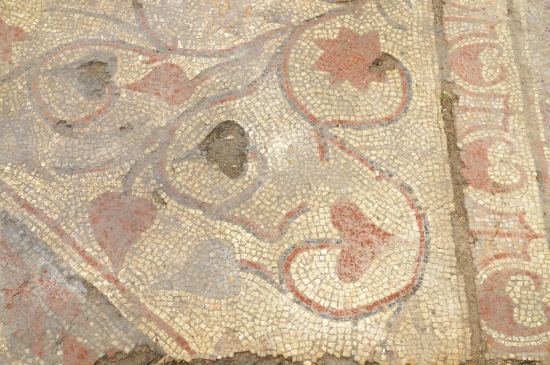 Une des mosaïques de la demeure antique mise au jour à Auch (Gers)