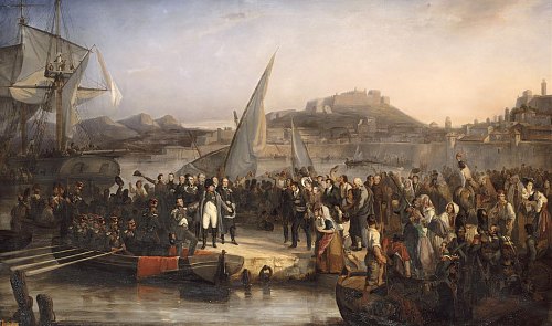 Napoléon quittant l'île d'Elbe le 26 février 1815