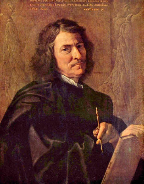 Nicolas Poussin. Autoportrait réalisé en 1649. Un second autoportrait sera peint l'année suivante