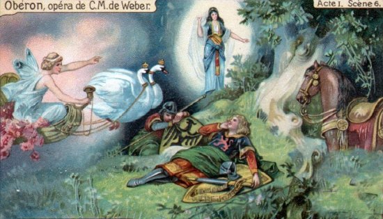 Obéron ou le Serment du roi des Elfes. Opéra romantique du XIXe siècle basé sur l'épopée médiévale Huon de Bordeaux