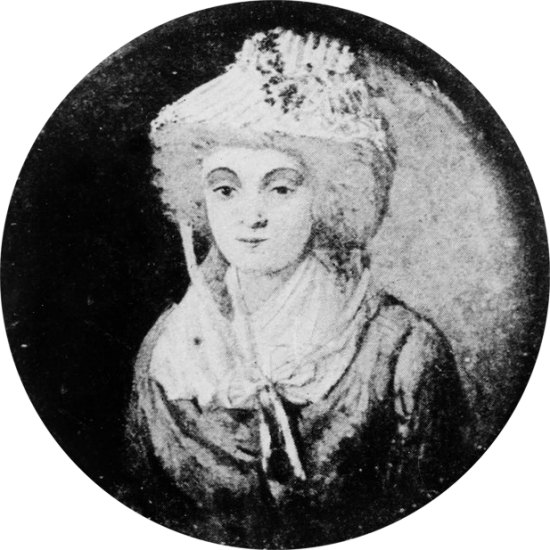 Olympe de Gouges. Miniature de 1790