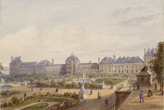 Le palais et le jardin des Tuileries, par Gaspard Gobaut (1847)