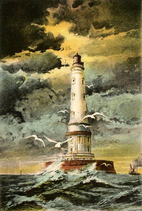 Le phare de Cordouan par gros temps