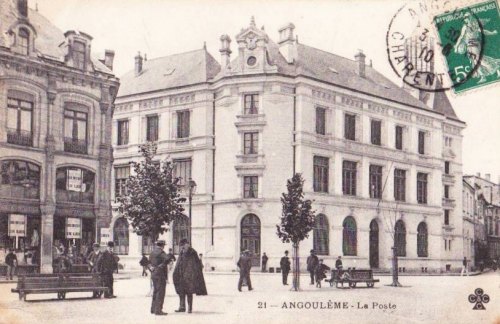Ancienne Poste centrale d'Angoulême, au début du XXe siècle