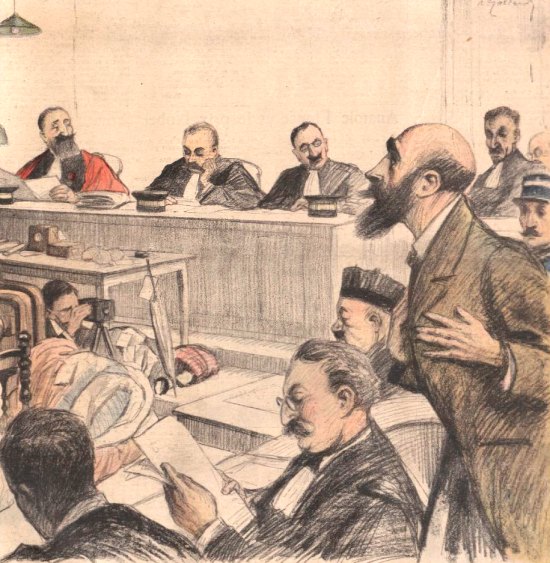 Le procès de Landru. Dessin paru dans Le Petit Journal illustré du 20 novembre 1921