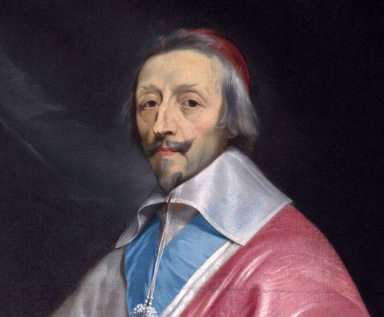 Le cardinal de Richelieu, l'un des actionnaires de la Compagnie des îles d'Amérique. Détail d'une peinture de Philippe de Champaigne