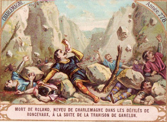 Mort de Roland à Roncevaux le 15 août 778