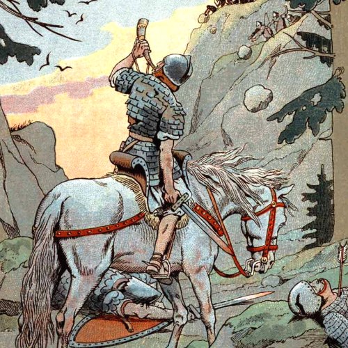 Roland à la bataille de Roncevaux