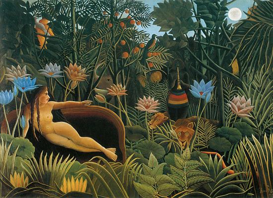 Le Rêve. Peinture du Douanier Rousseau (1910)