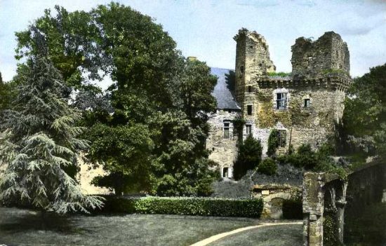 Ruines du château fort de Châteaubriant, bâti au XIe siècle