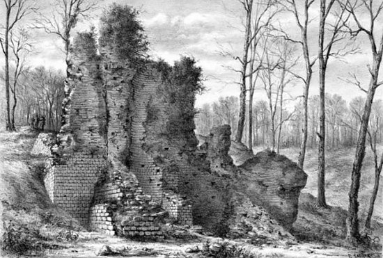 Ruines gallo-romaines de Saint-Cybardeaux au XIXe siècle