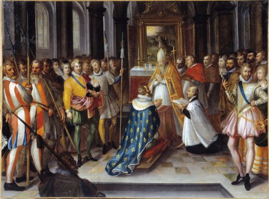 Le sacre d'Henri IV à Chartres le 27 février 1594 par l'évêque de Nicolas de Thou