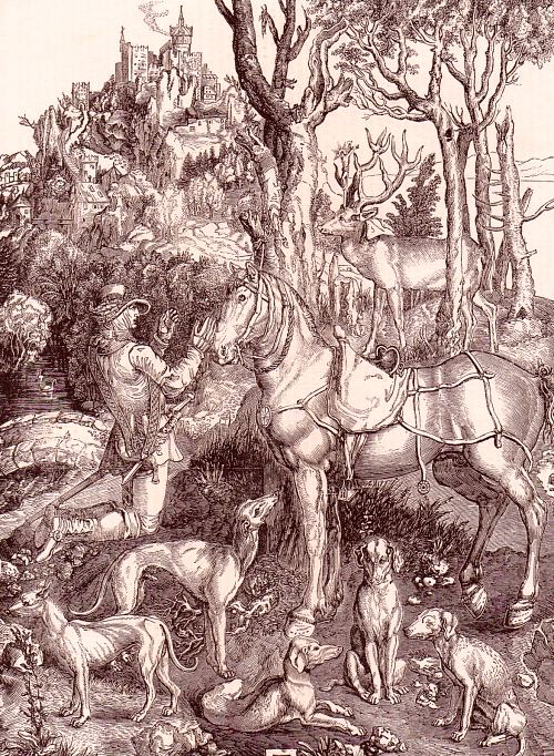 Saint Hubert, par Albrecht Dürer