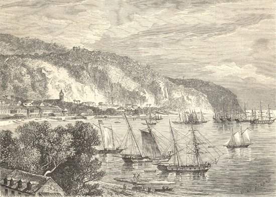 Saint-Pierre vers 1860